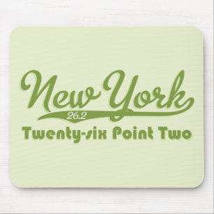 New York 26.2 Green Marathon Mousepad Muismat