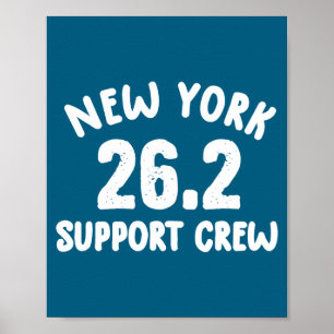 New York 26 2 Suprt Crew Marathon Hardlopen Kledin Poster