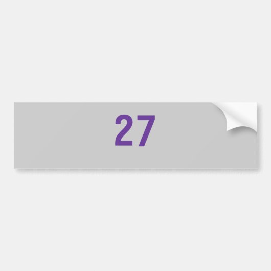 New York 27th World Series Win Bumpersticker (Voorkant)