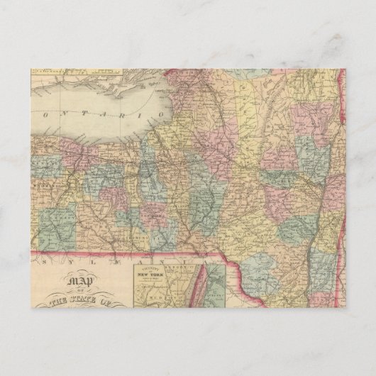 New York 2 Briefkaart (Voorkant)