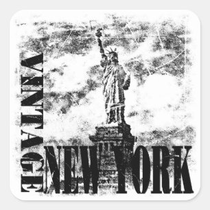  New York #2 - Trekkers Vierkante Sticker