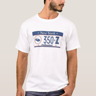 New York 350Z Enthusiast License Bord T-shirt