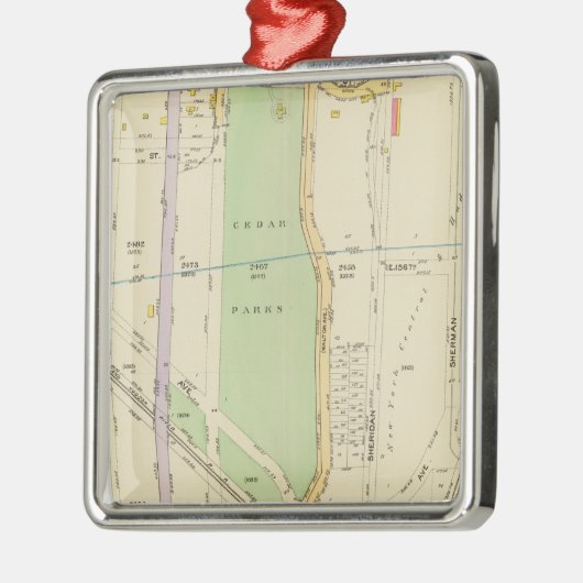 New York 37 Metalen Ornament (Links)