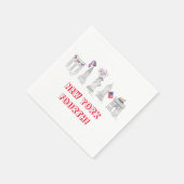 New York, 4e juli NYC Patriottische Landmarks Servet (Hoek)