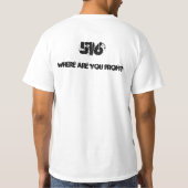 New York 516 netnummer T-shirt (Achterkant)