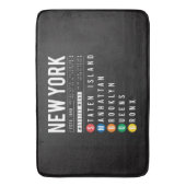 New York 5 Boroughs Badmat (Voorkant Verticaal)