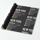 New York 5 Boroughs Cadeaupapier (Uitgerold)