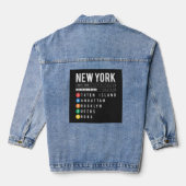 New York 5 Boroughs Denim Jacket (Achterkant)
