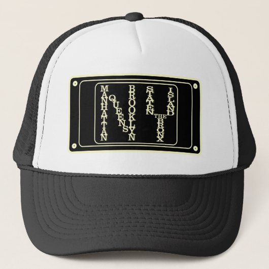 New York 5 Boroughs Design Truckers Pet (Voorkant)