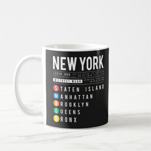 New York 5 Boroughs Koffiemok (Links)