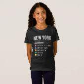 New York 5 Boroughs T-shirt (Voorkant volledig)