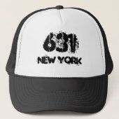 New York 631 area code. Trucker Pet (Voorkant)