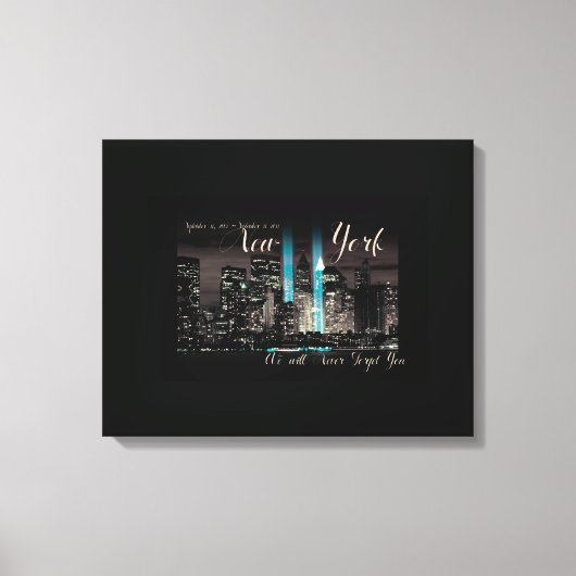 New York 9-11 Memorial Canvas Afdruk (Voorkant)