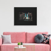 New York 9-11 Memorial Canvas Afdruk (Insitu (Woonkamer))