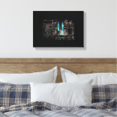 New York 9-11 Memorial Canvas Afdruk (Insitu (Slaapkamer))