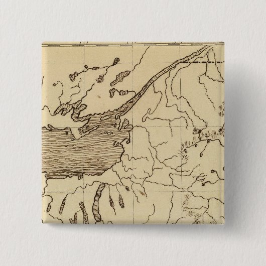 New York 9 Vierkante Button 5,1 Cm (Voorkant)