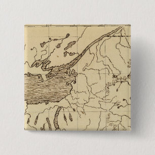New York 9 Vierkante Button 5,1 Cm