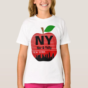 New York Aangepaste Namen De Grote Appel T-shirt