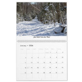 New York Adirondack Mountains 12 maanden kalender (Jan 2026)