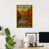 New York Adirondack Park V01 Poster (Thuiskantoor)