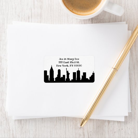 "New York" Adresetiketten Etiket (Insitu)