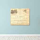 New York Advertisements Canvas Afdruk (Insitu (Houten vloer))