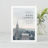 New York Afstuderen Aankondiging (Staand voorkant)
