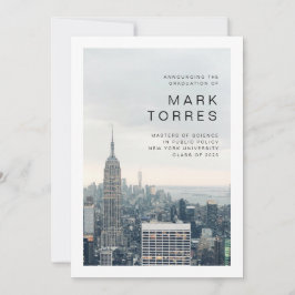 New York Afstuderen Aankondiging