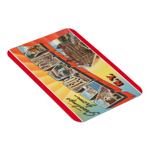 New York, Albany Magnet Magneet (Rechterzijde)