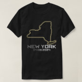 New York America Astronomy otal Solar Eclipse 2024 T-shirt (Design voorkant)