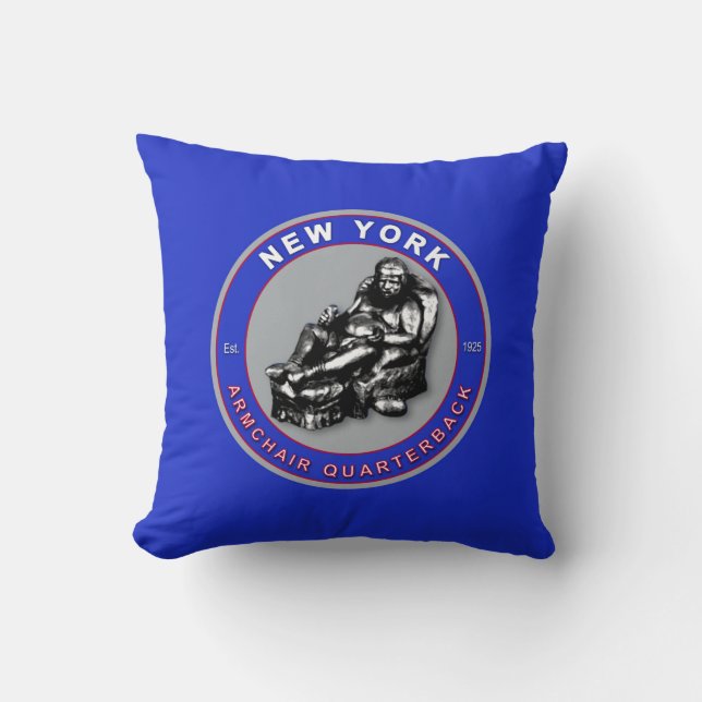 New York Amerikaanse MoJo Football Pillow Kussen (Voorkant)