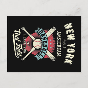 New York Amsterdam Baseball Briefkaart