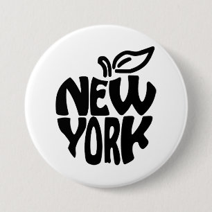 New York Apple Ronde Button 7,6 Cm