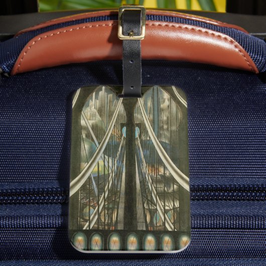 New York Architecture, Brooklyn Bridge Bagagelabel (Voorkant Insitu 2)