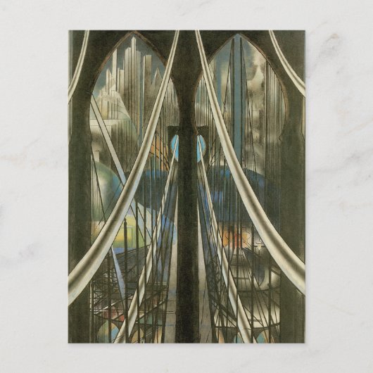 New York Architecture, Brooklyn Bridge Briefkaart (Voorkant)