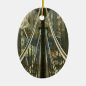  New York Architecture, Brooklyn Bridge Keramisch Ornament (Voorkant)