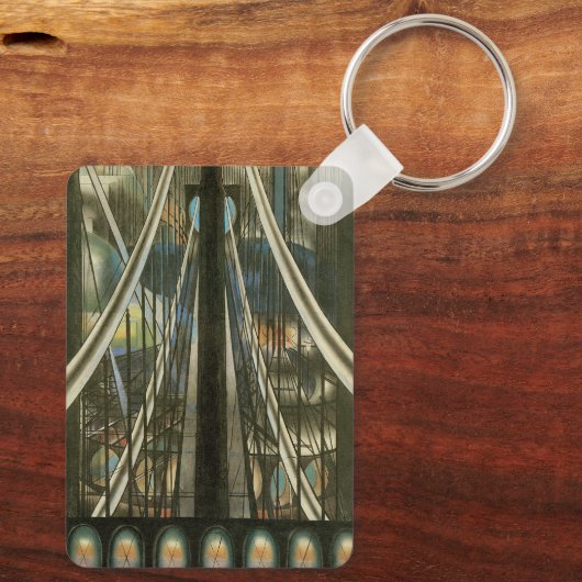 New York Architecture, Brooklyn Bridge Sleutelhanger (Achterkant)