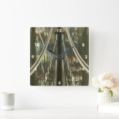  New York Architecture, Brooklyn Bridge Vierkante Klok (Huis)