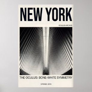 New York Architectuur Print Minimalist Symmetrie i