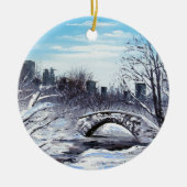 New York Art, Central Park, Landschap Keramisch Ornament (Voorkant)