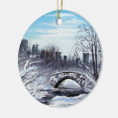 New York Art, Central Park, Landschap Keramisch Ornament (Links)