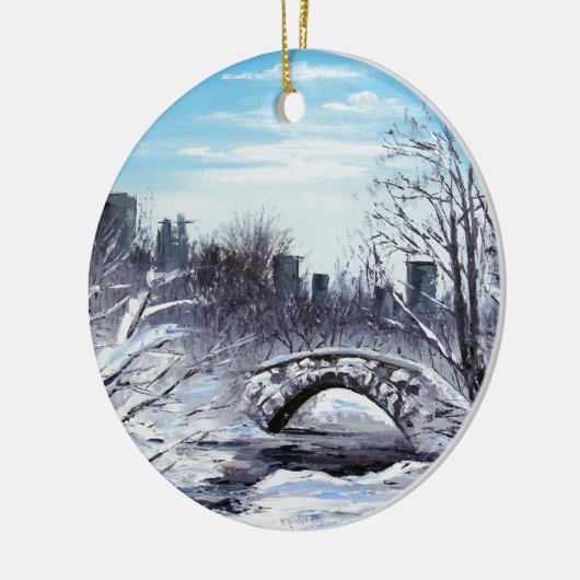 New York Art, Central Park, Landschap Keramisch Ornament (Links)