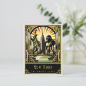New York | Art. Deco Briefkaart (Staand voorkant)