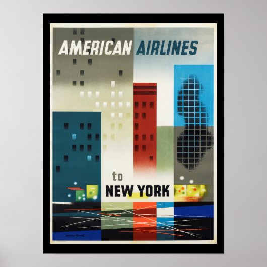 New York Art Deco Vintage Poster (Voorkant)