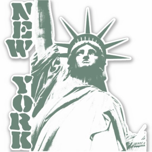 New York Art Sticker - Aangepaste NYC-decalen (Voorkant)