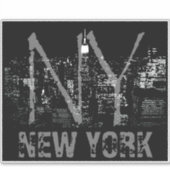 New York Art Sticker - Aangepaste NYC-decalen (Voorkant)