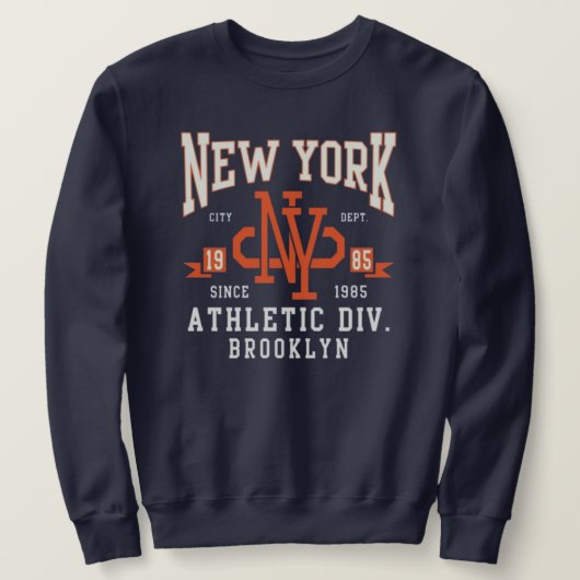New York athletic brooklyn style Trui (Design voorkant)