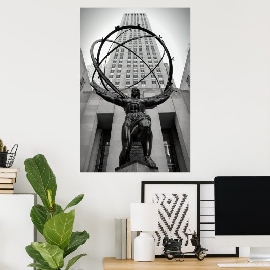 NEW YORK ATLAS POSTER (Thuiskantoor)