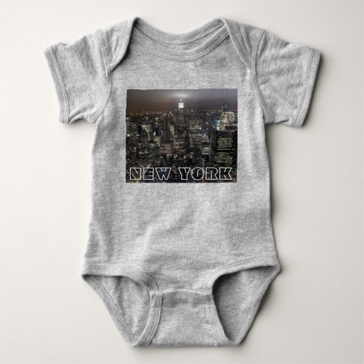 New York Baby Creeper New York Souvenir Baby Gifts Romper (Voorkant)