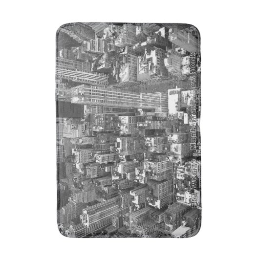 New York Bad Souvenirs NYC Cityscape Badmat (Voorkant Verticaal)